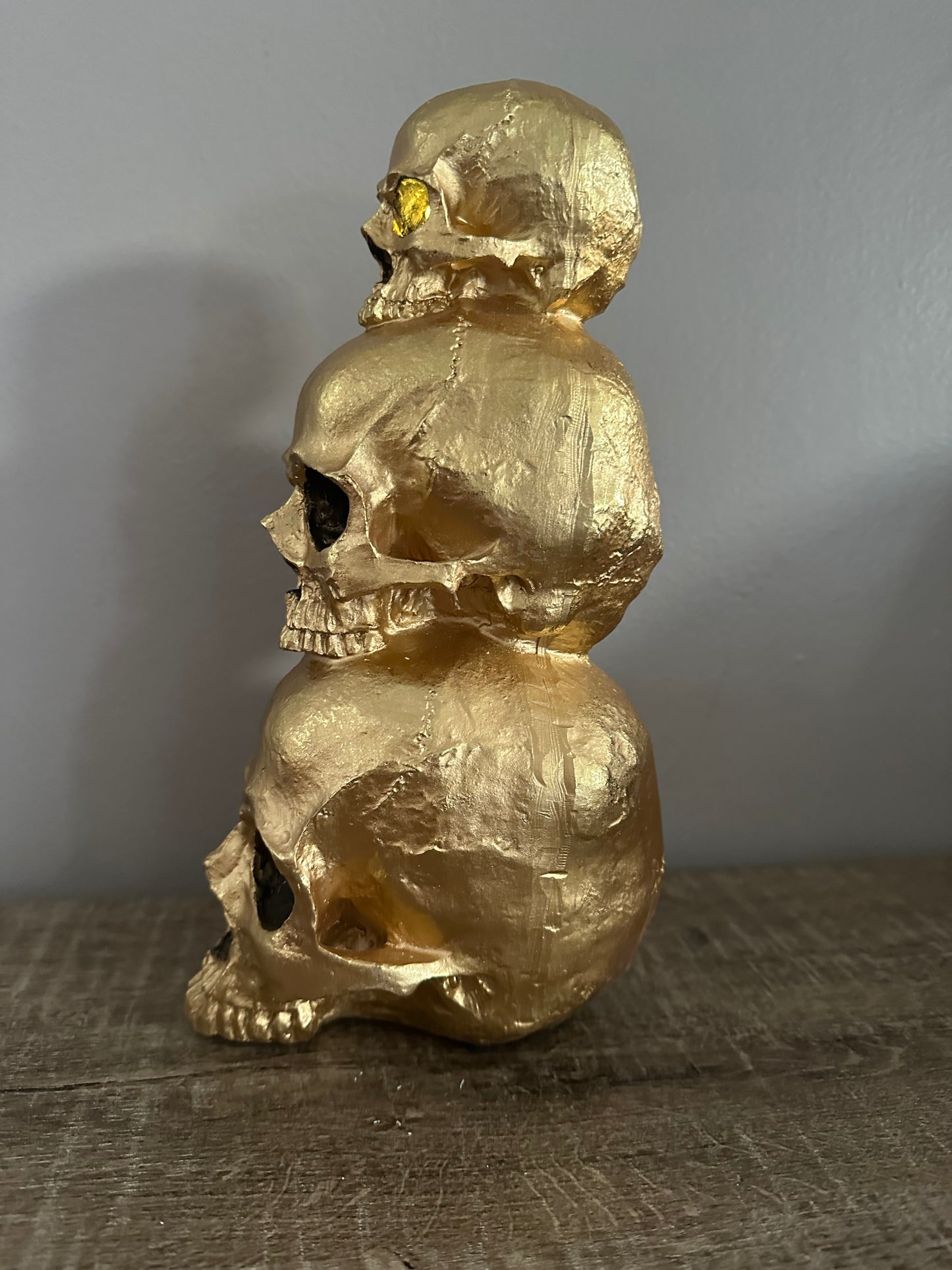 Gold Stacked Skulls