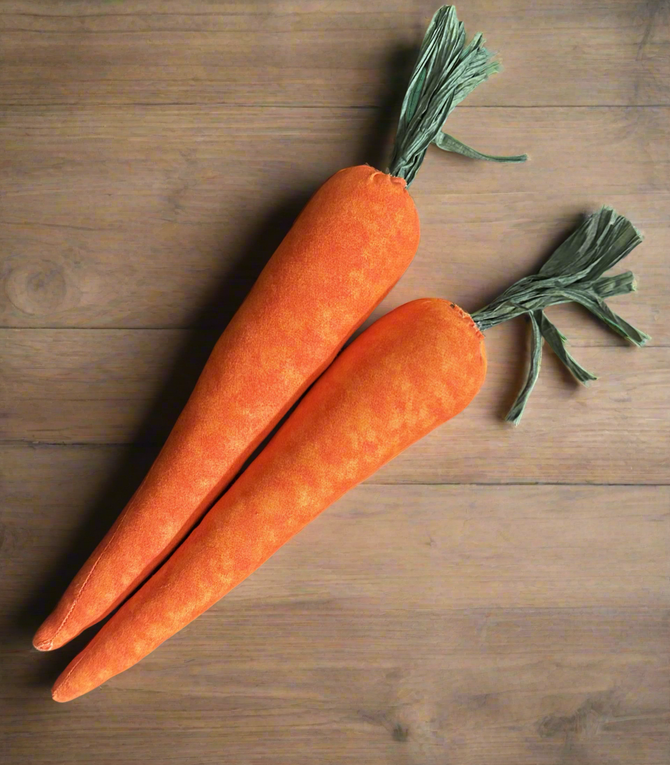 Carrots hand sewn