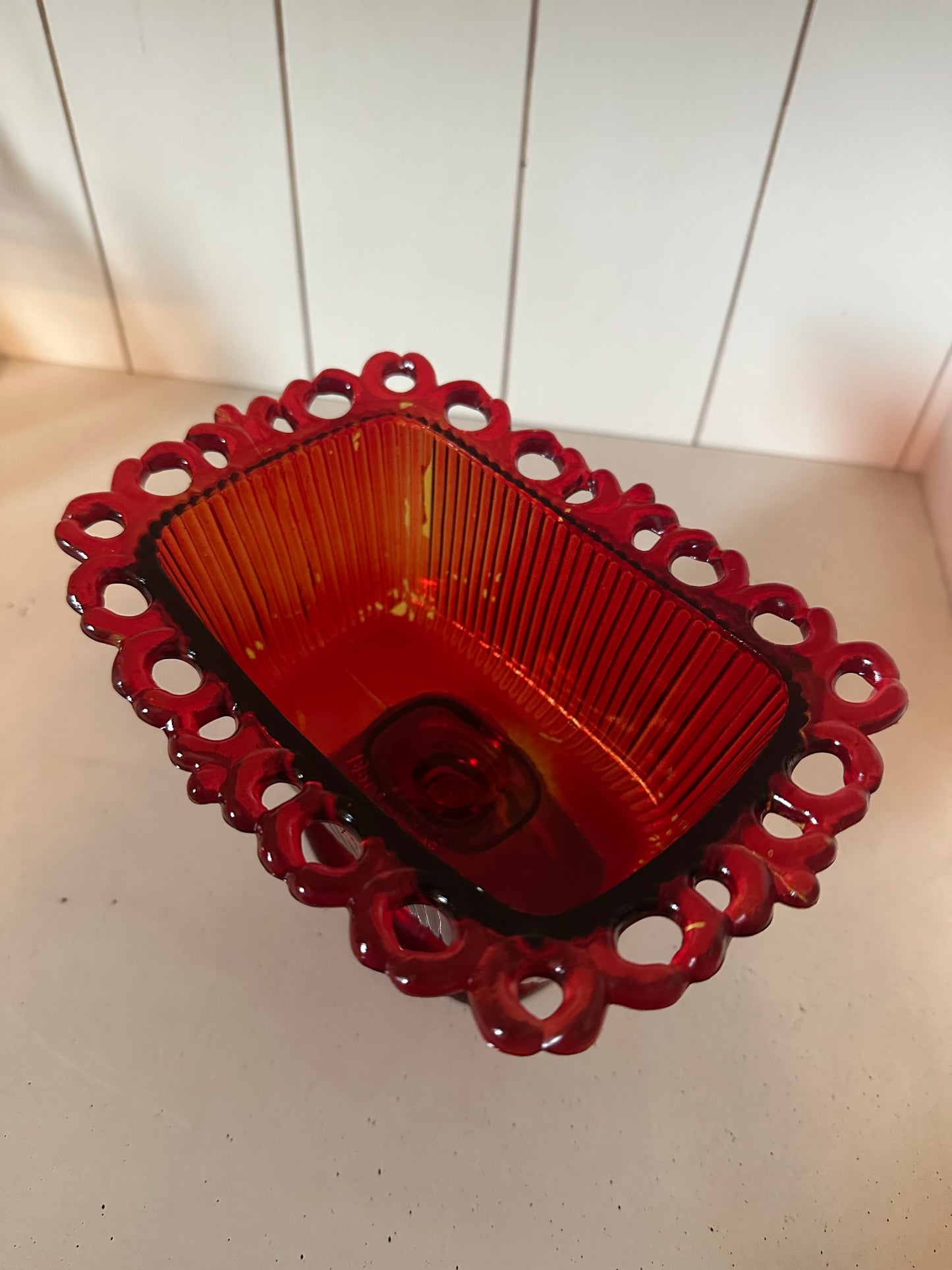 FTDA 1981 Rectangular Indiana Lace Glass
