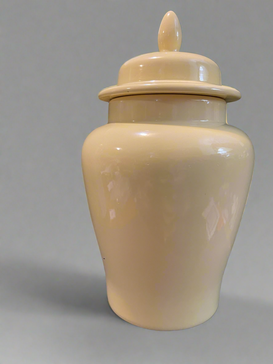 Yellow Ceramic Jar