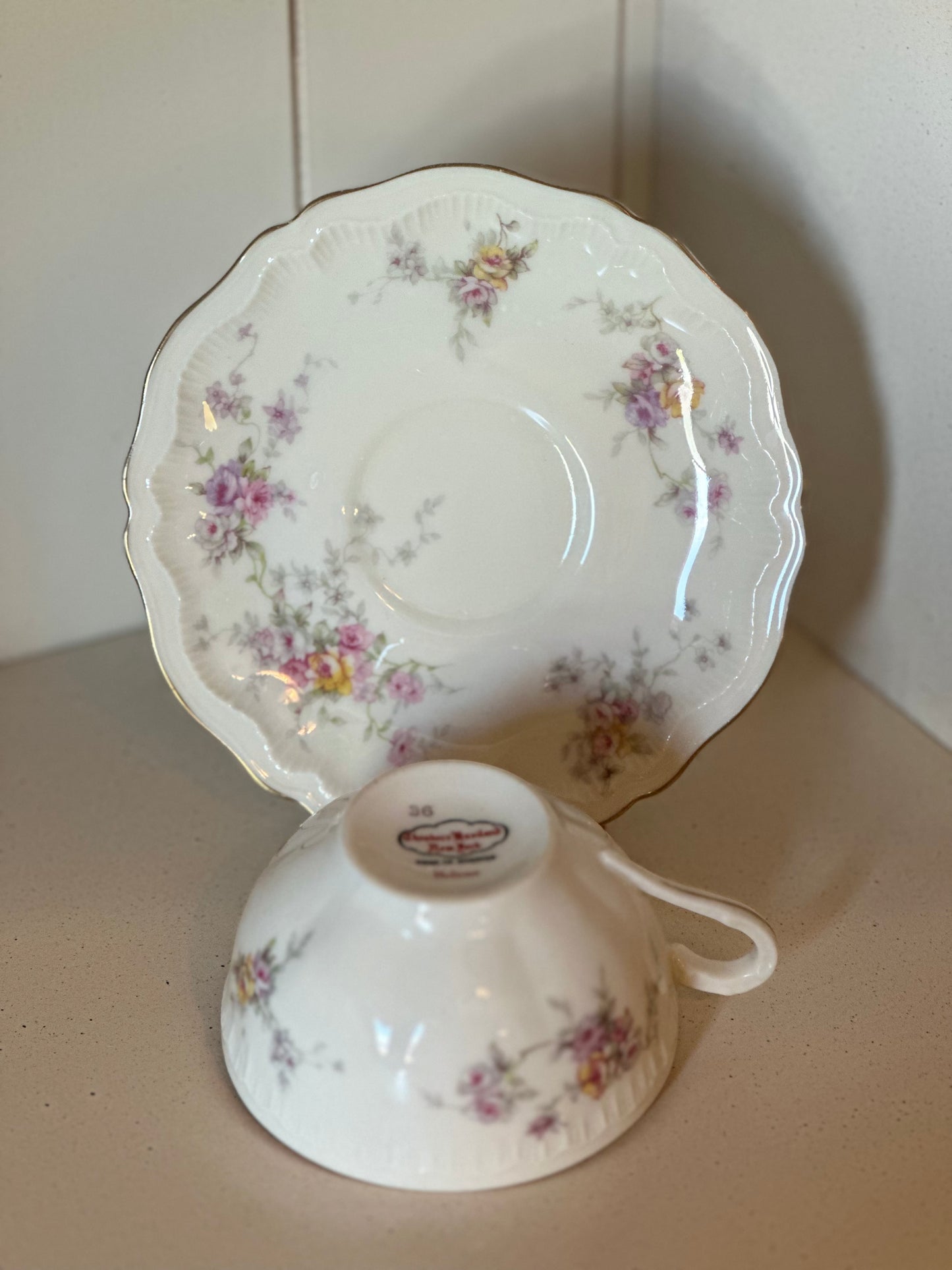 Vintage Haviland Helene teacup and saucer set