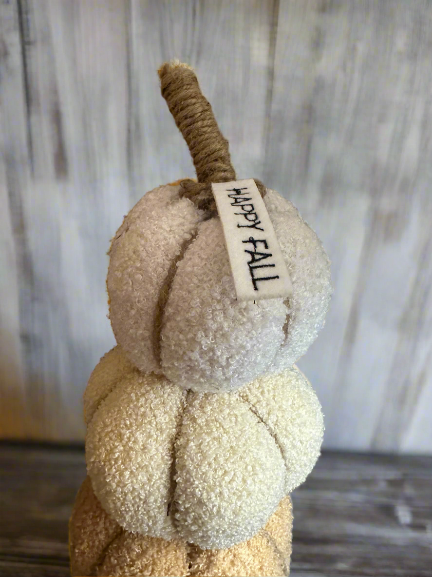 Stacked Fabric Pumpkin