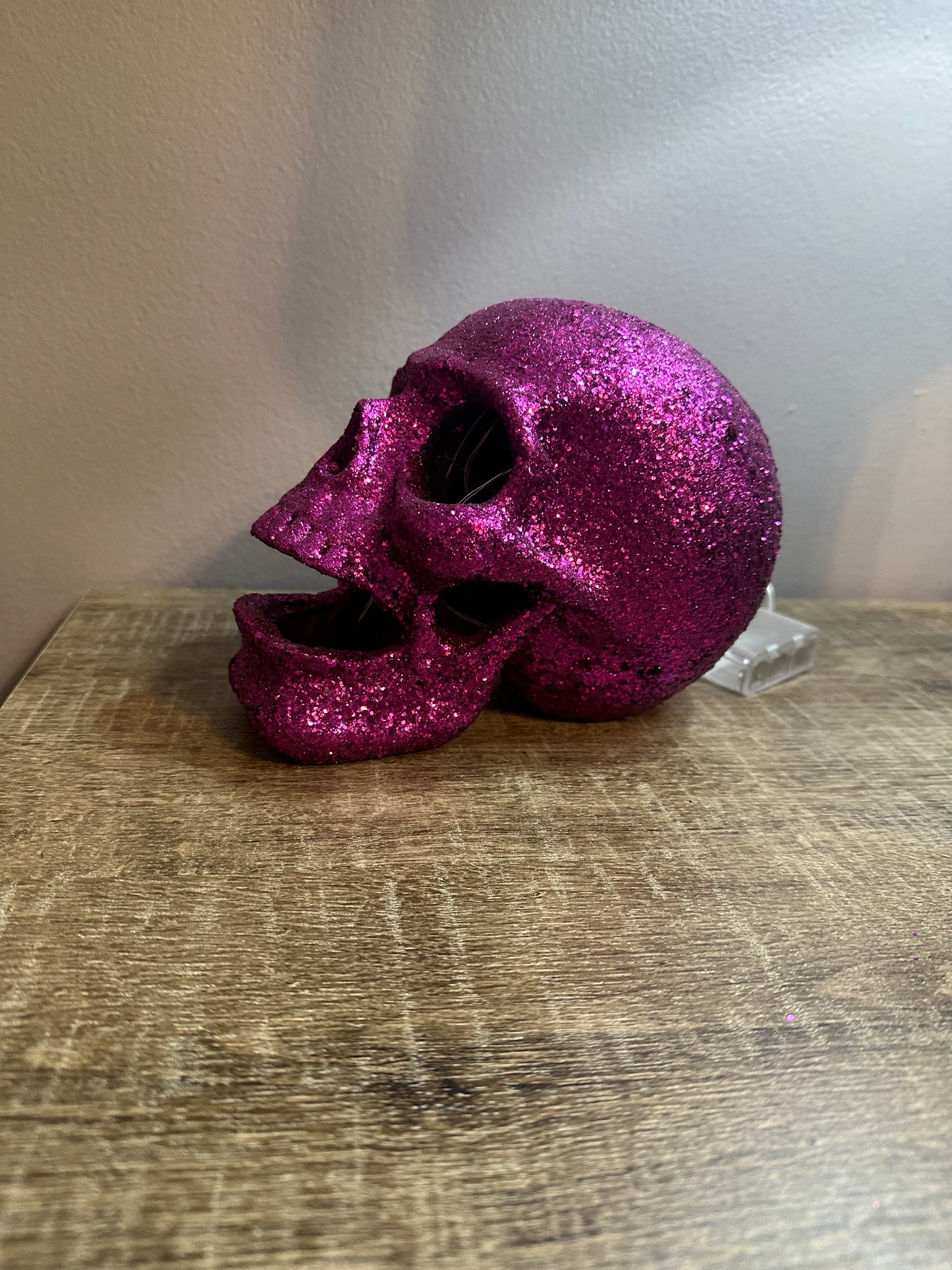 Glitter Skull Pink