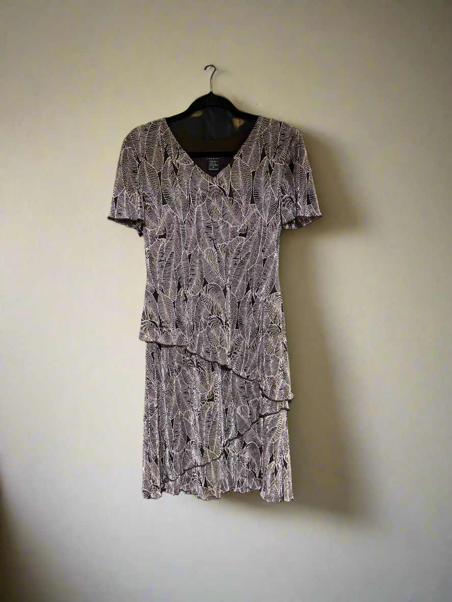 Connected Apparel Layer Dress with Short Sleeves. Size 8