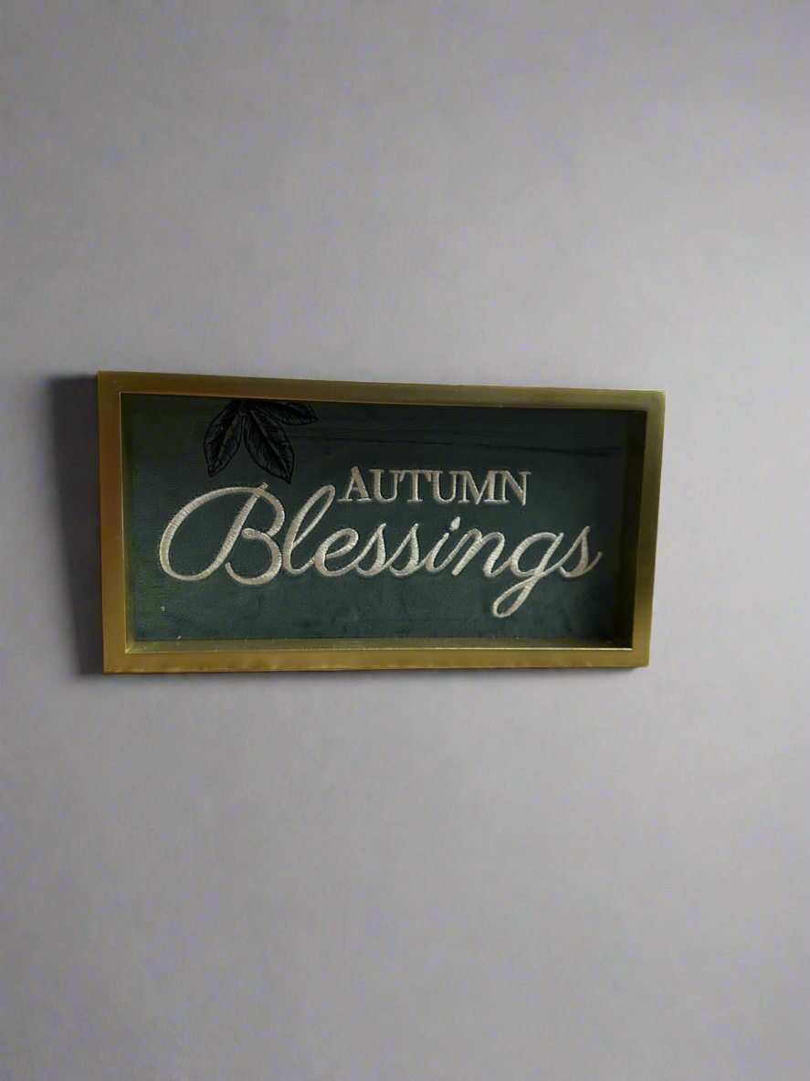 Autumn Blessings/blue