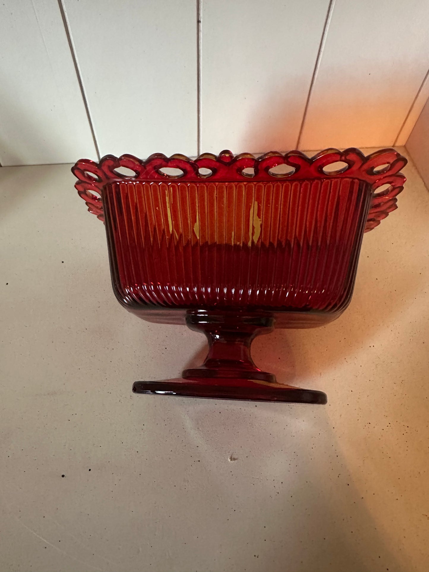 FTDA 1981 Rectangular Indiana Lace Glass