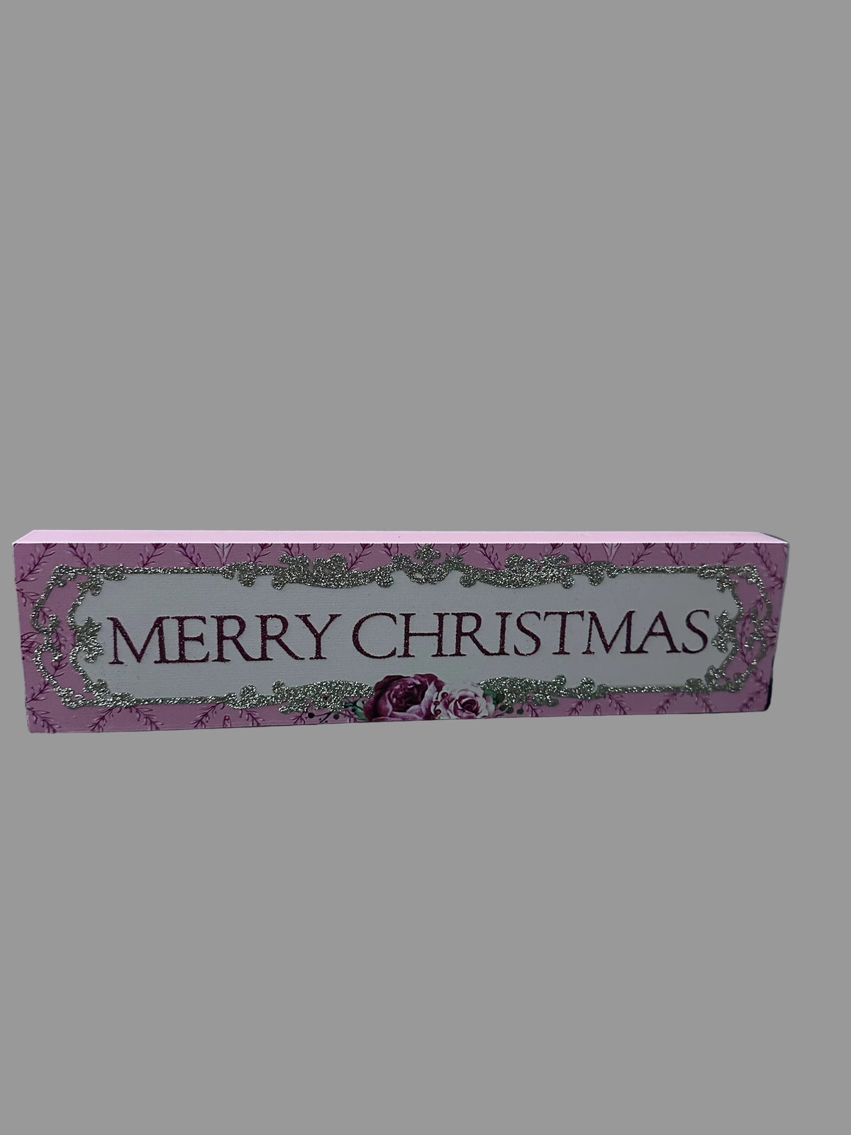 Merry Christmas Wood Shelf Decor