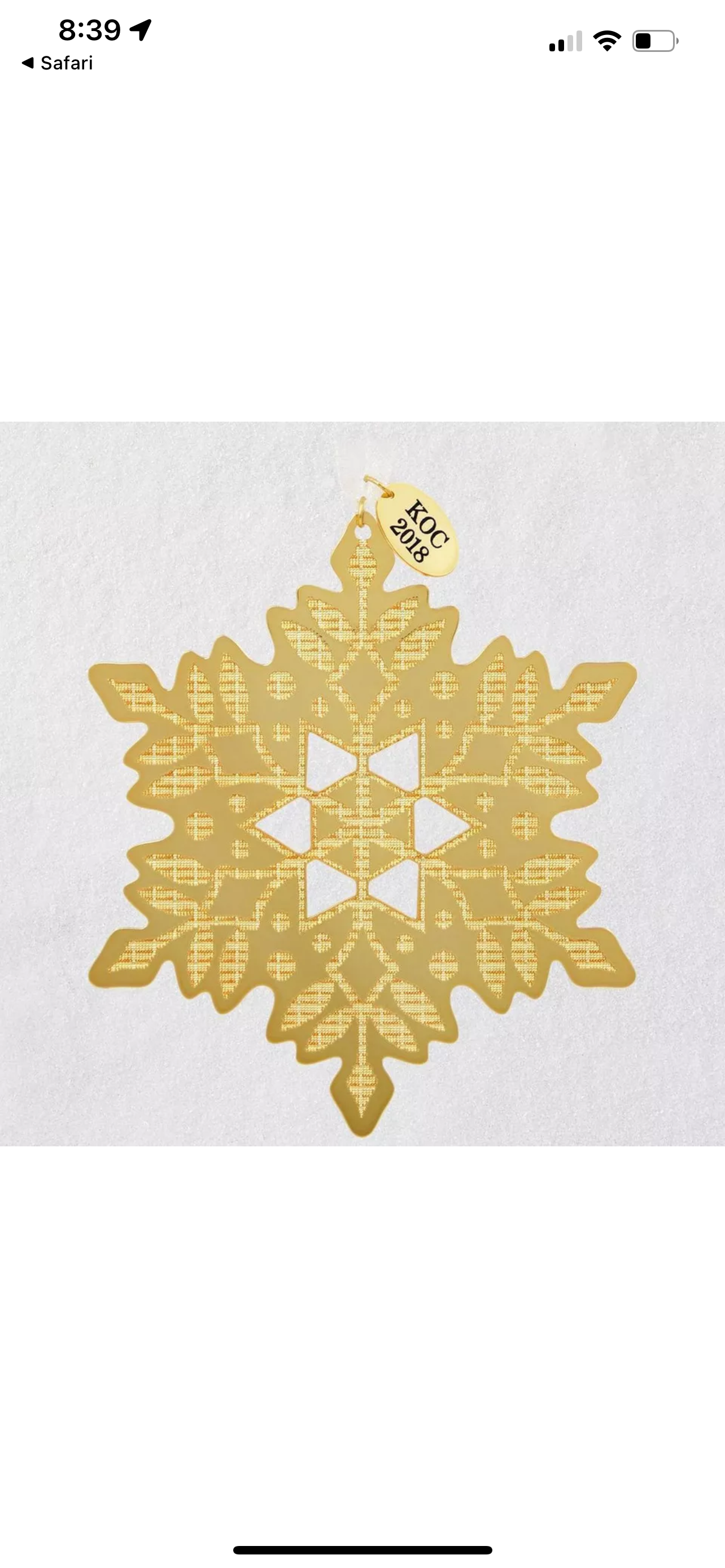 Hallmark Keepsake A Glistening Gift for You 2018