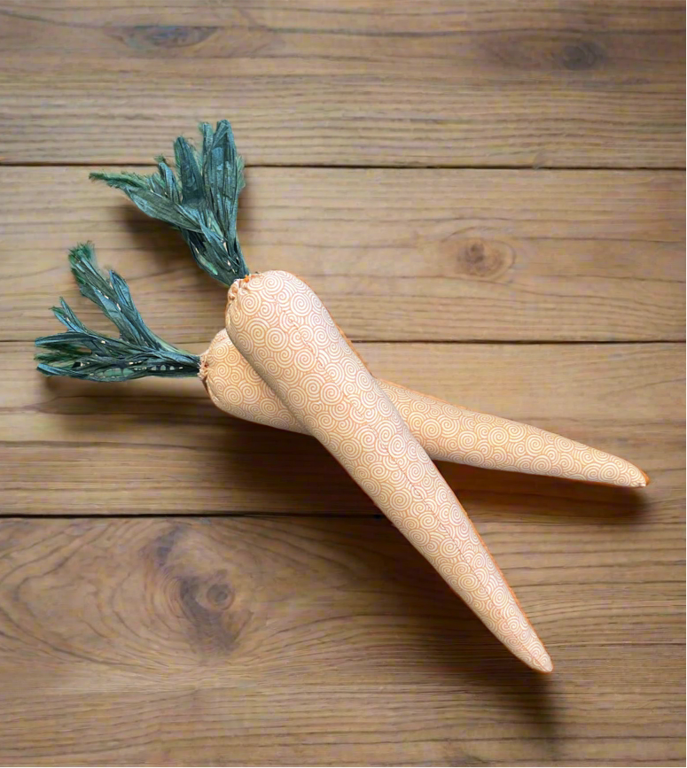 Carrots hand sewn