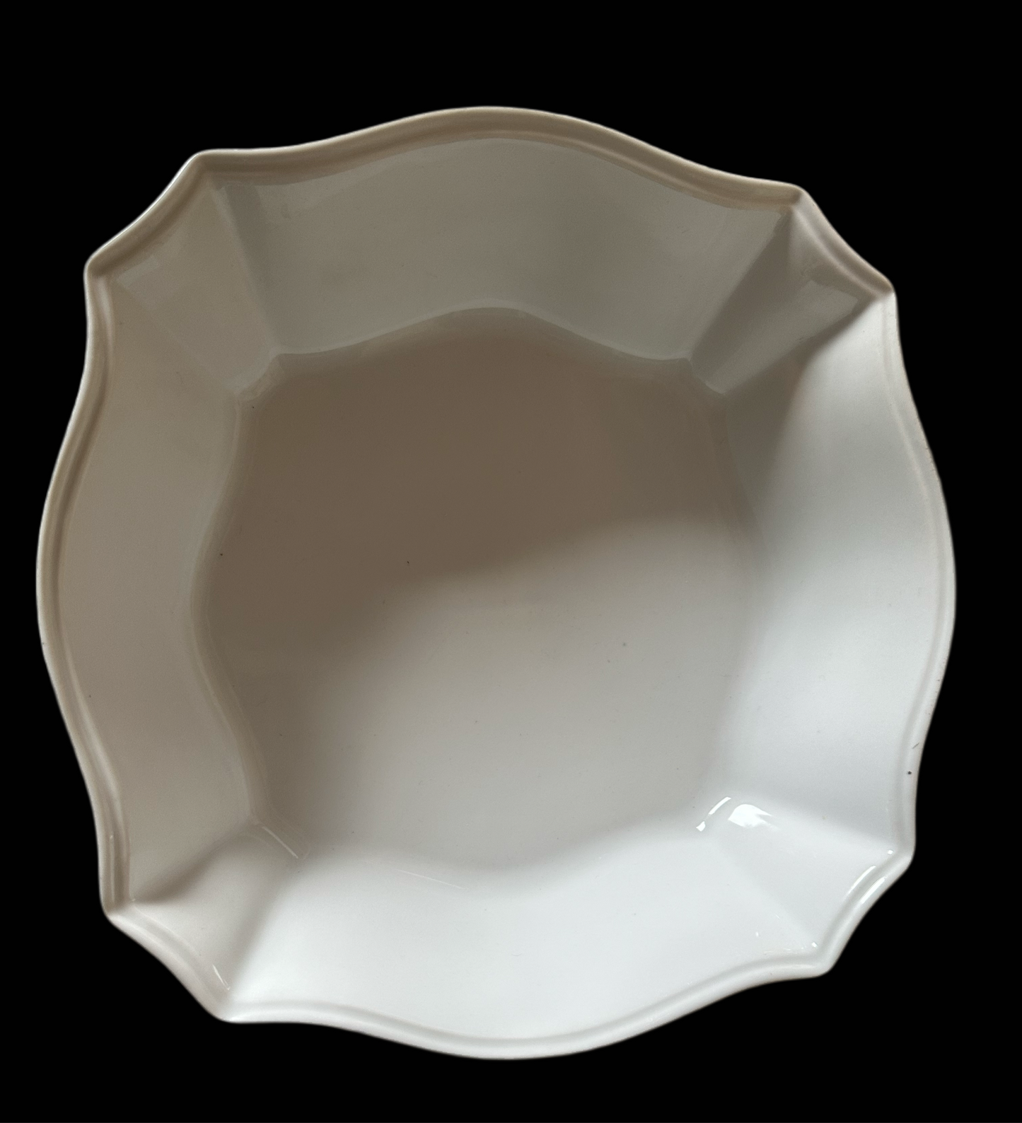 Square Scallop Casserole Dish, Vtg