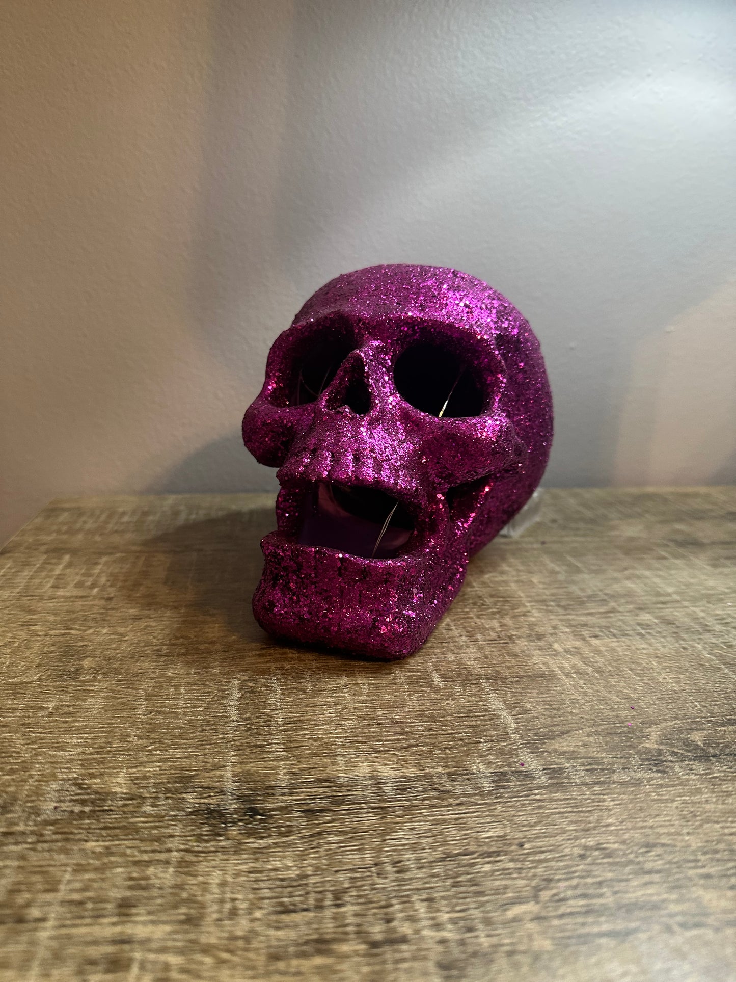 Glitter Skull Pink