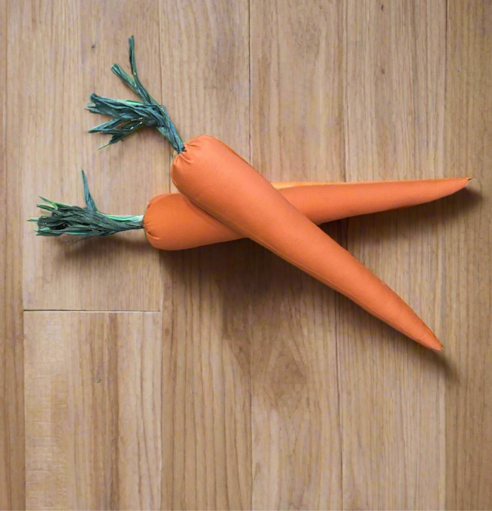 Carrots hand sewn