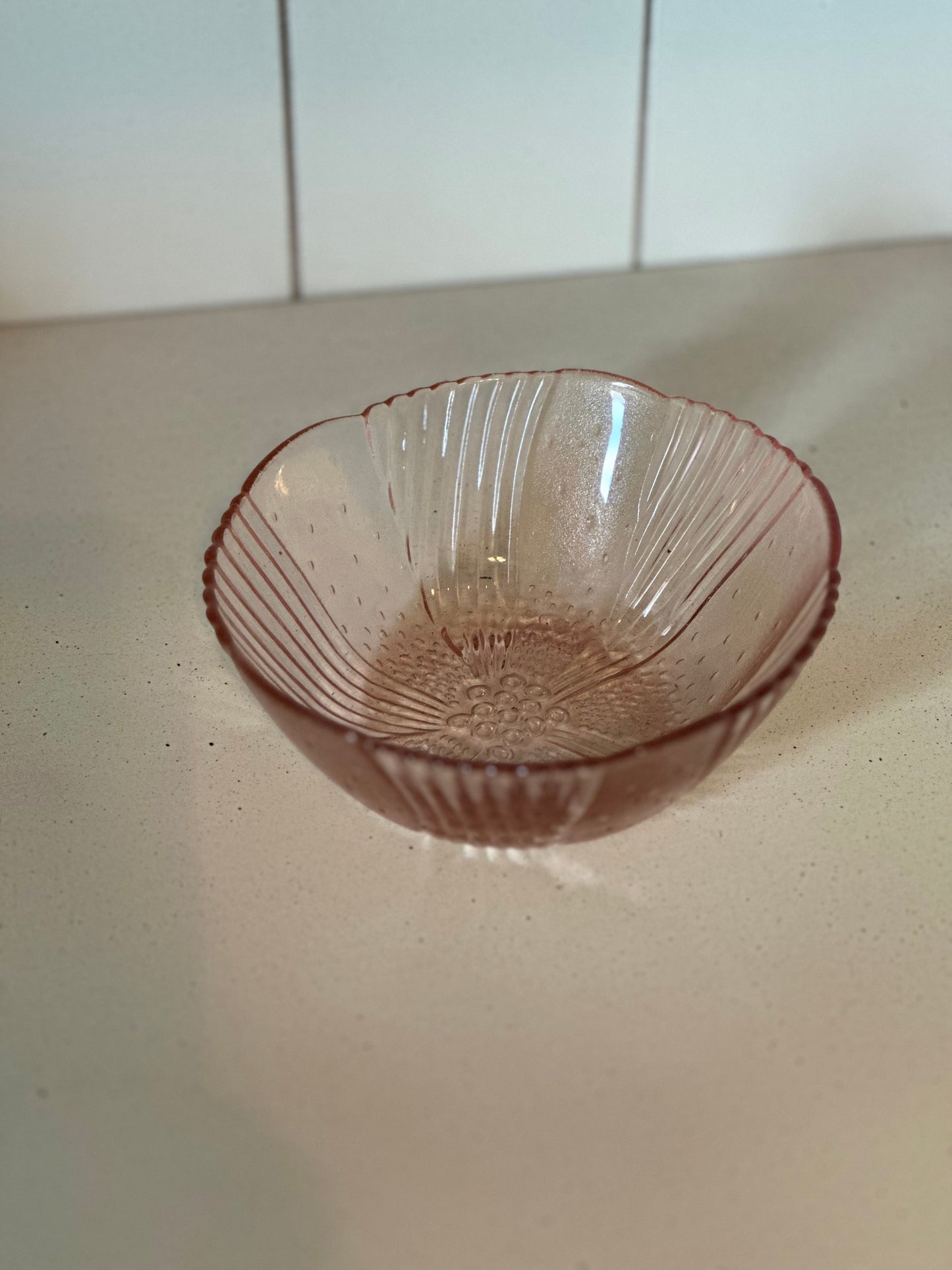 Pink Glass Bowl