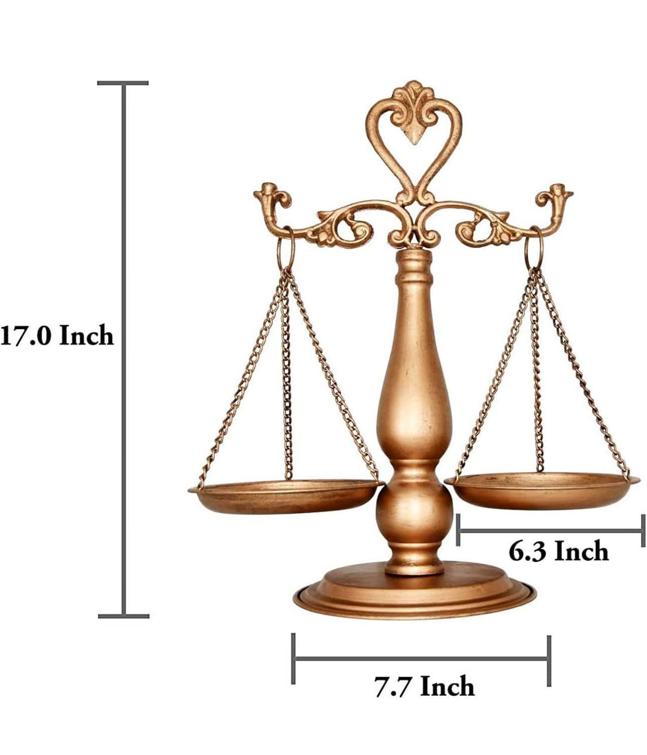 Vintage Style Metal Lawyer Scale
