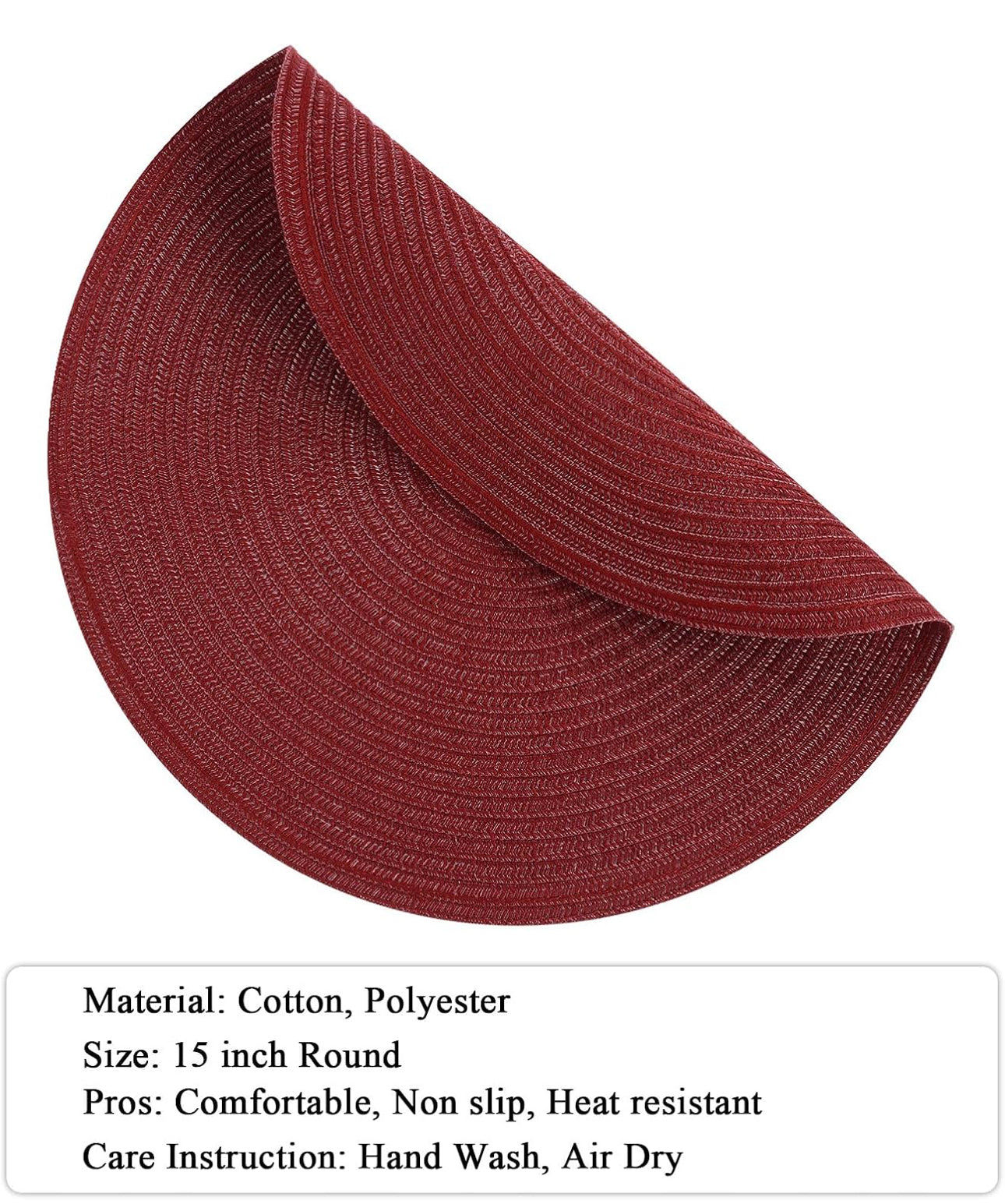 Fall Woven Round Placemats(sets of 2)