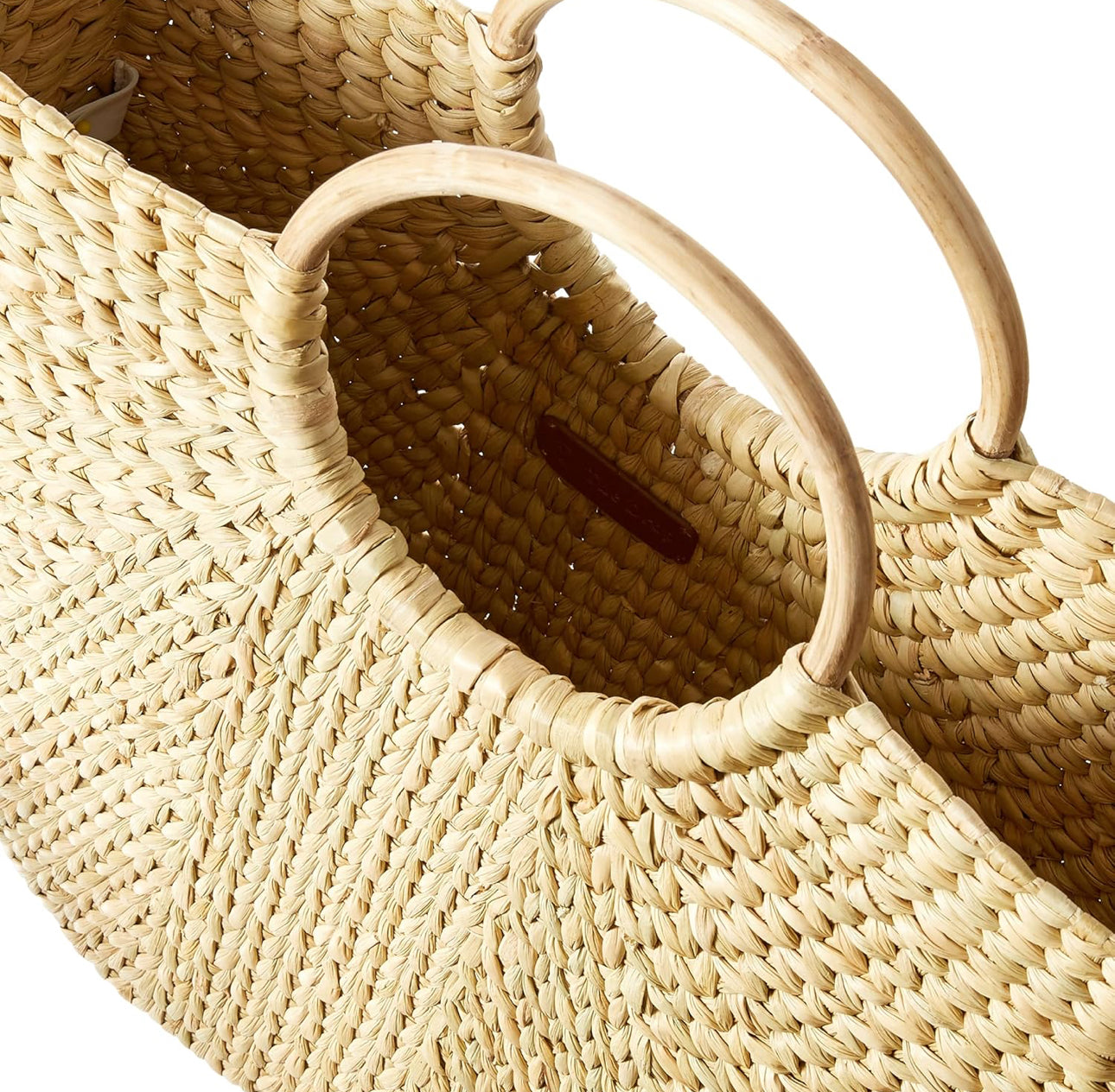 Jileen Top Handle Straw Bag