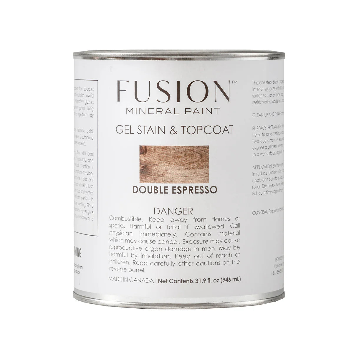 GEL STAIN & TOP COAT 946ML