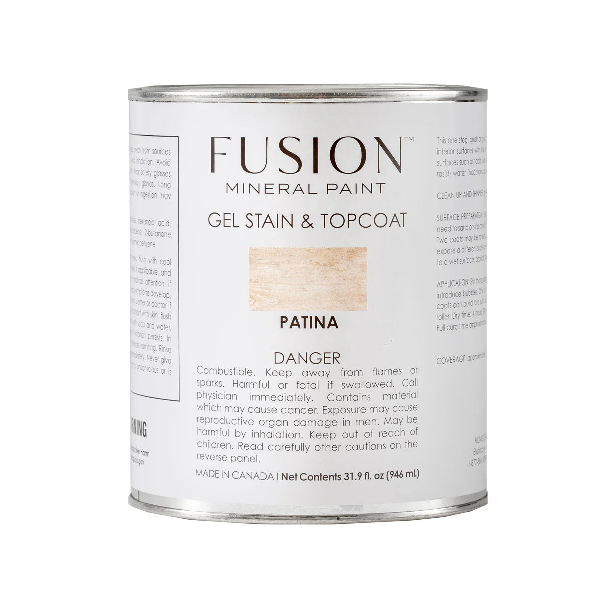 GEL STAIN & TOP COAT 946ML