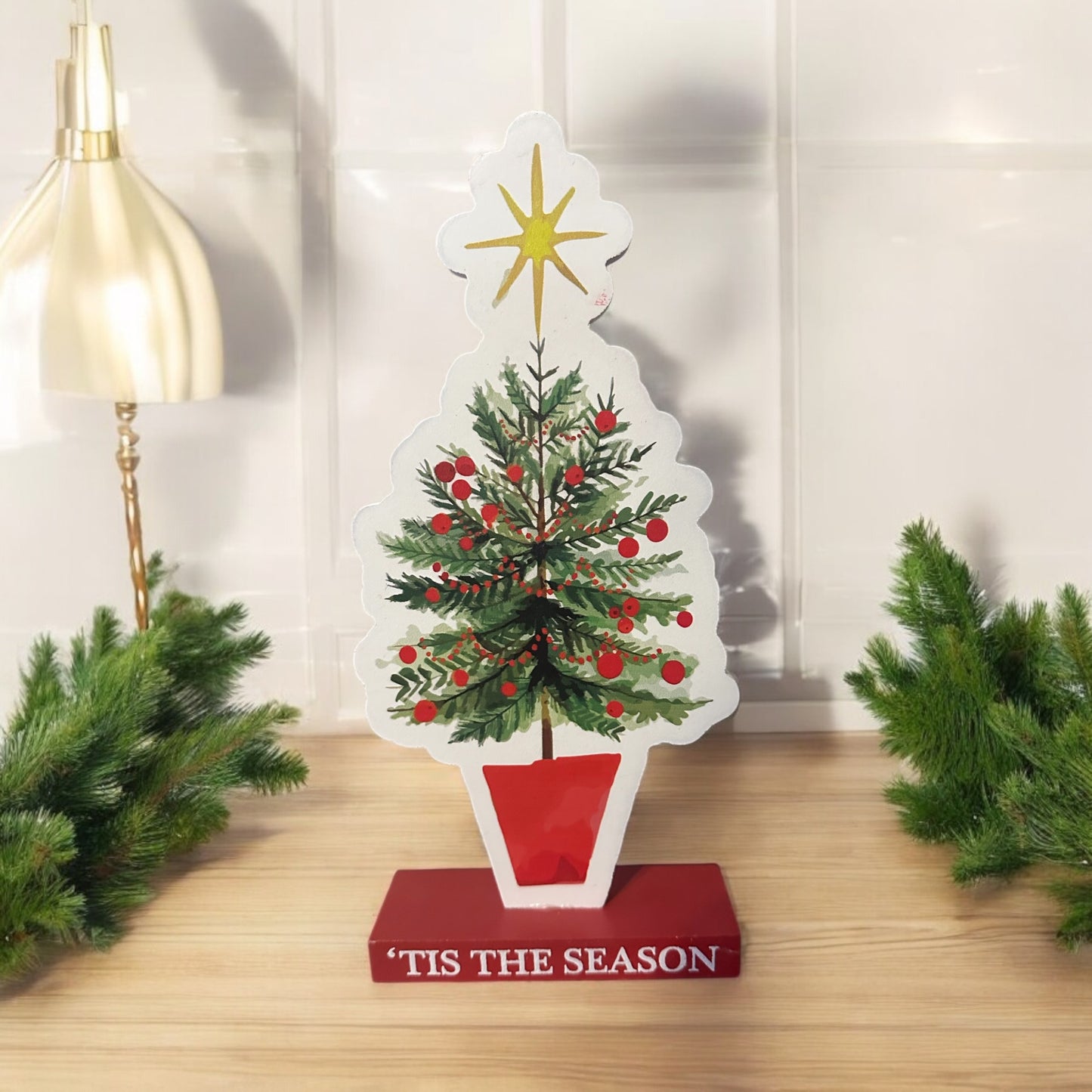 Wooden Christmas Tree decor