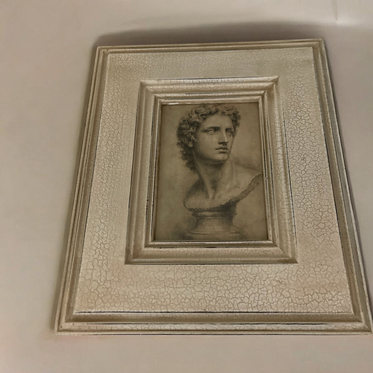 Classical Bust Wall Art – Framed Vintage-Inspired Print (8” x 10”)