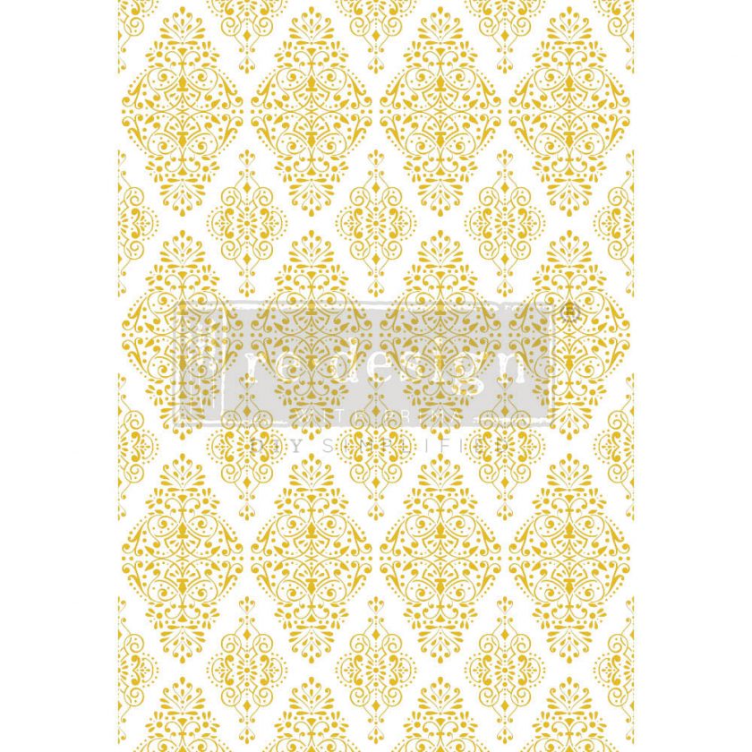 Gold Damask Transfer Tube