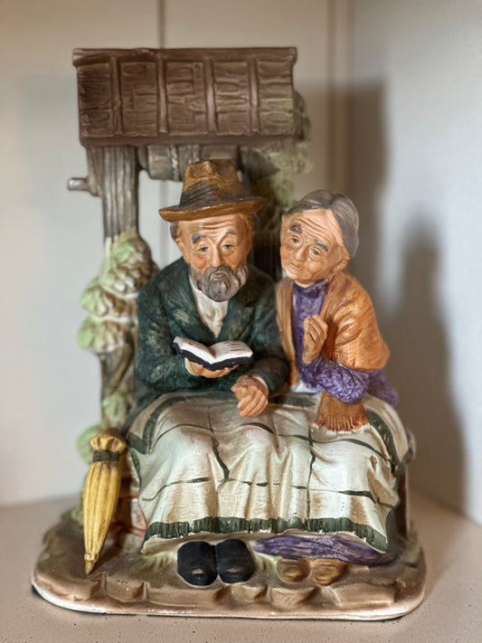 Vtg Norleans Couple Reading