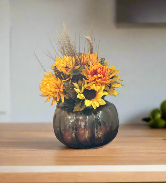 Pumpkin Planter Floral