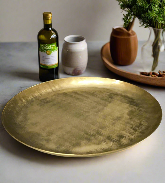 Gold tone Serving Platter