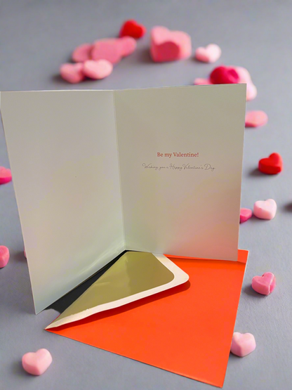 Happy Valentine’s Day Floral Heart Greeting Card