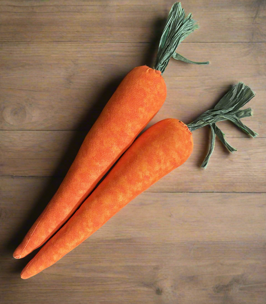Carrots hand sewn