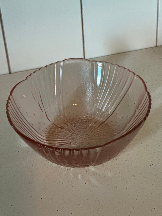 Pink Glass Bowl