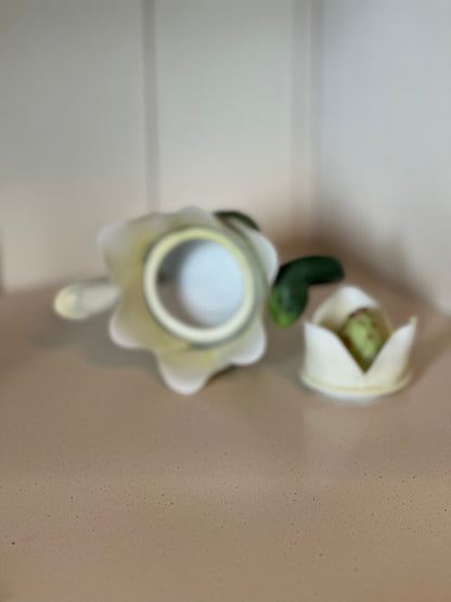 Cosmos Teapot Tea Light Candle Holder Tulip Design