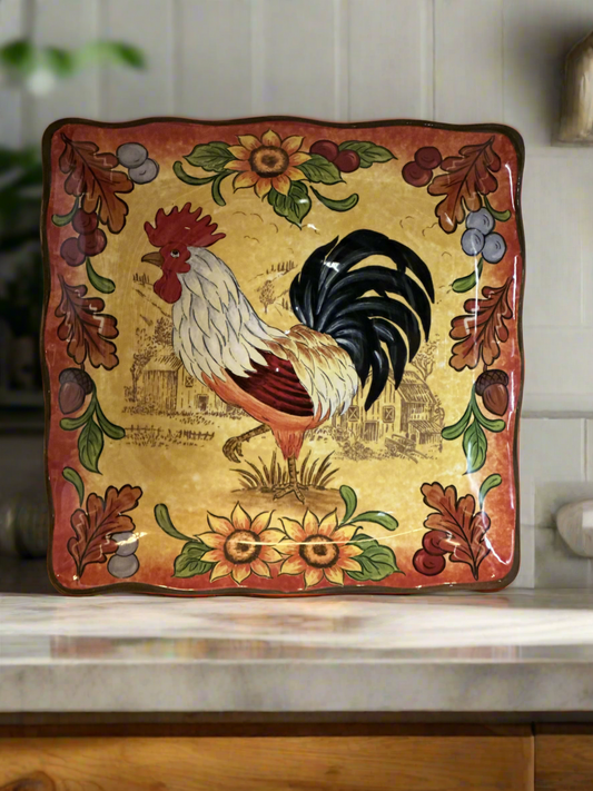 Rodney Roosters Serving platter