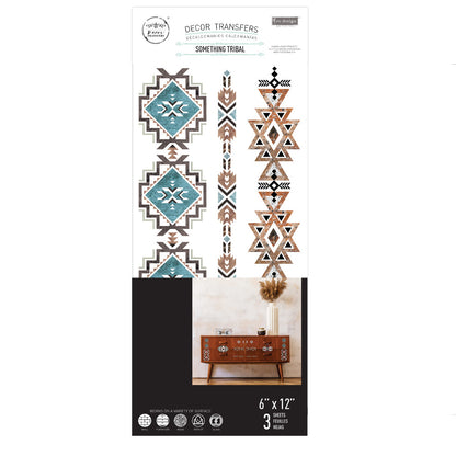 SMALL TRANSFERS – SOMETHING TRIBAL – 3 SHEETS, 6″X12″