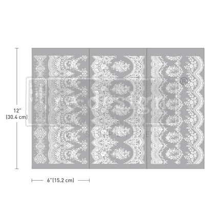 SMALL TRANSFERS – VINTAGE WALLPAPER – 3 SHEETS, 6″X12″
