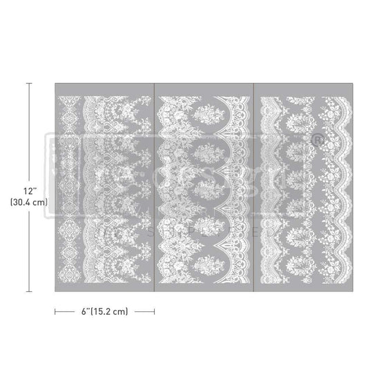 SMALL TRANSFERS – VINTAGE WALLPAPER – 3 SHEETS, 6″X12″