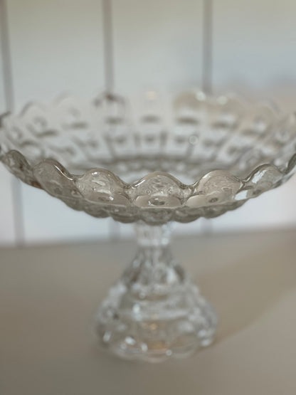 Glass Pedestal Footed Dish/Bowl