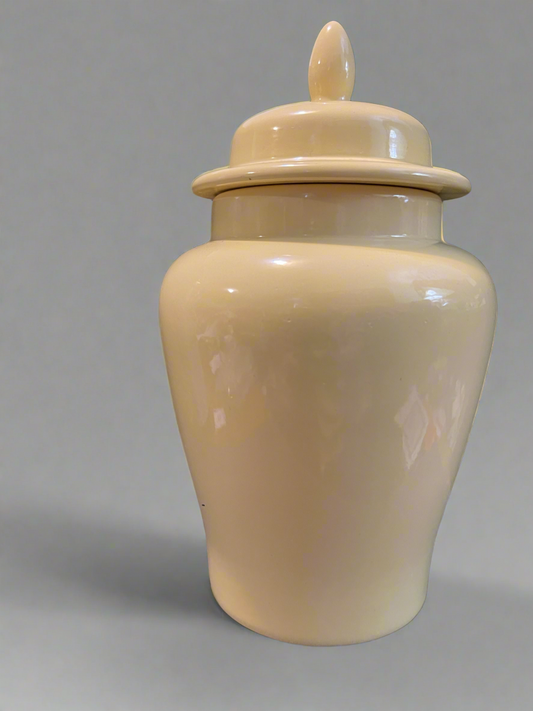 Yellow Ceramic Jar