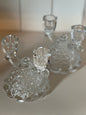 Cut Glass Candle Holders