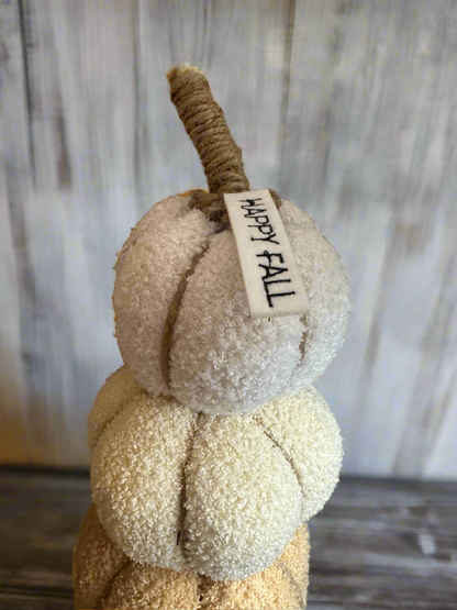 Stacked Fabric Pumpkin