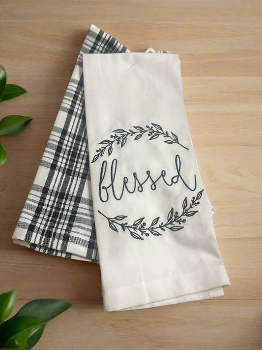 Kitchen Towels/ Blessed