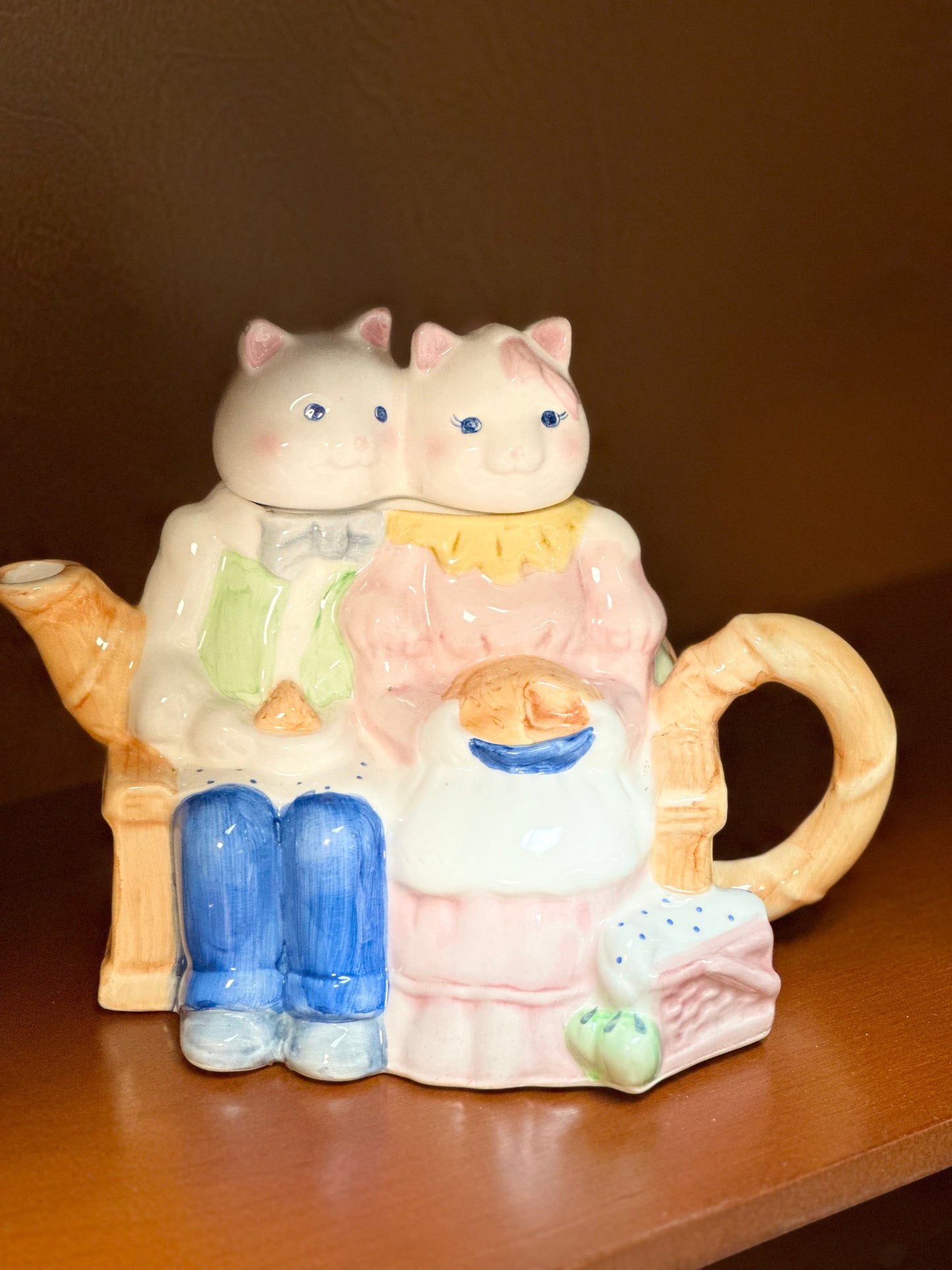 Applause Inc Cat Couple Teapot