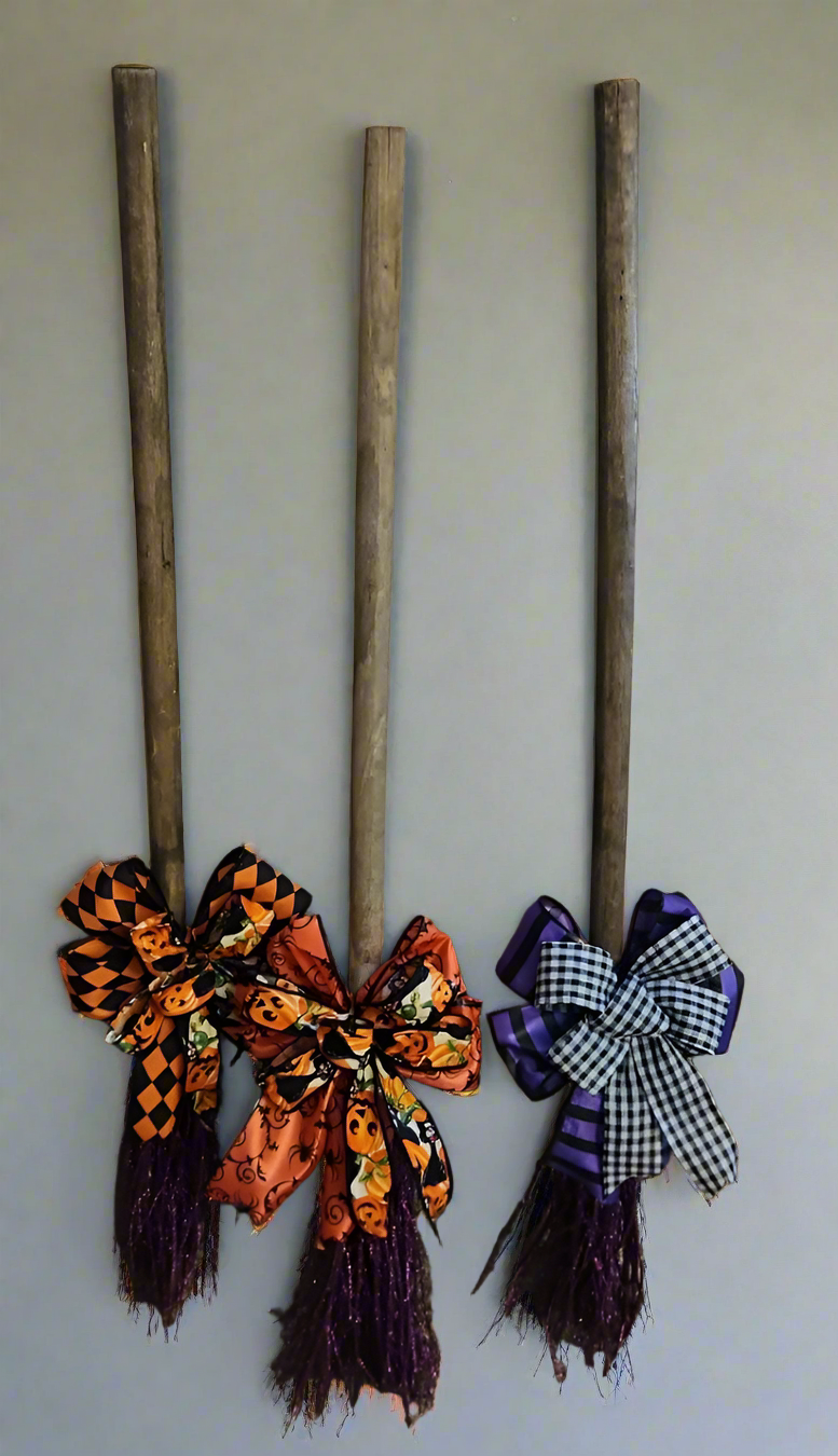 Brooms with bow