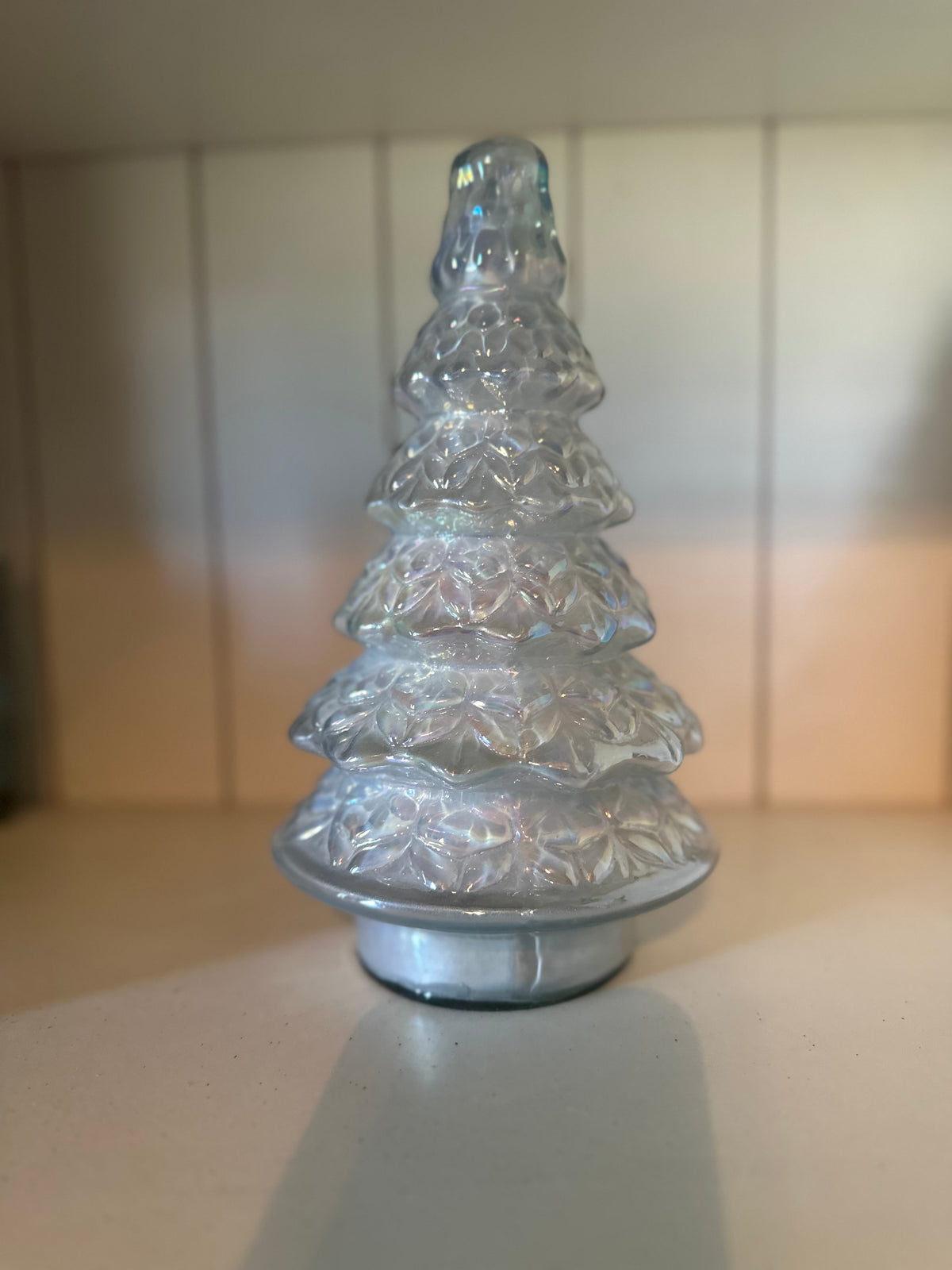 Iridescent 10” Glass Tree