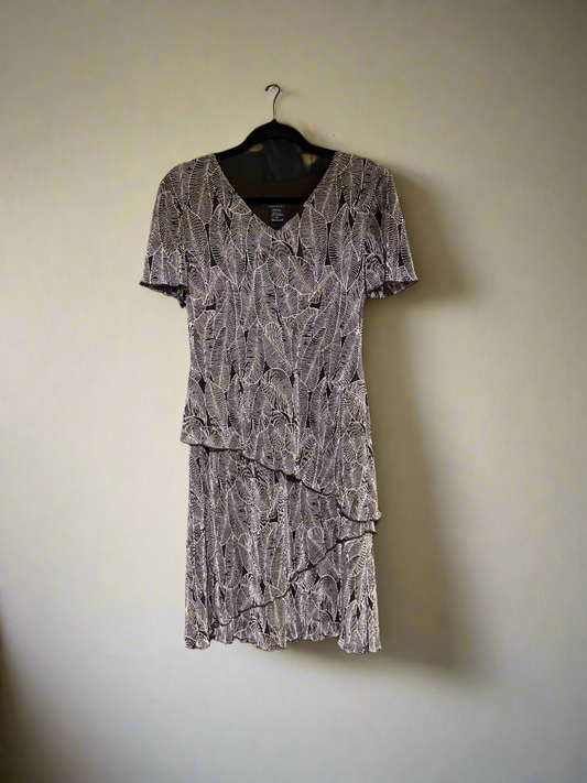 Connected Apparel Layer Dress with Short Sleeves. Size 8