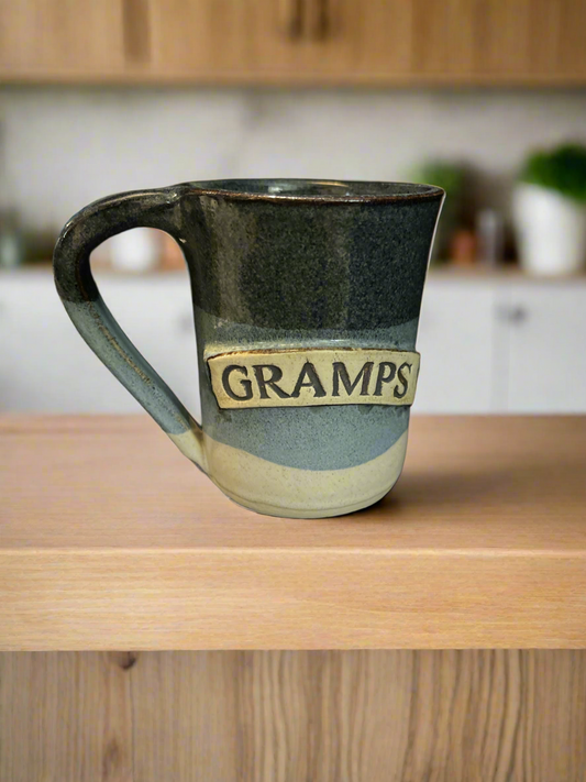 Pottery coffee cup “Gramps”