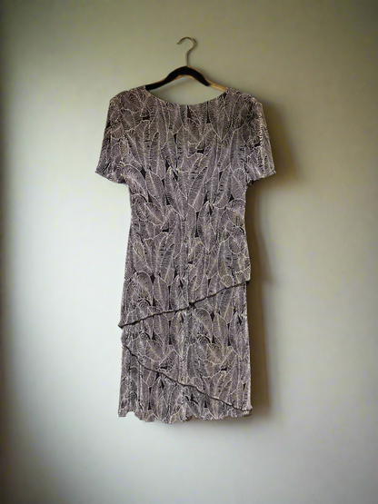 Connected Apparel Layer Dress with Short Sleeves. Size 8