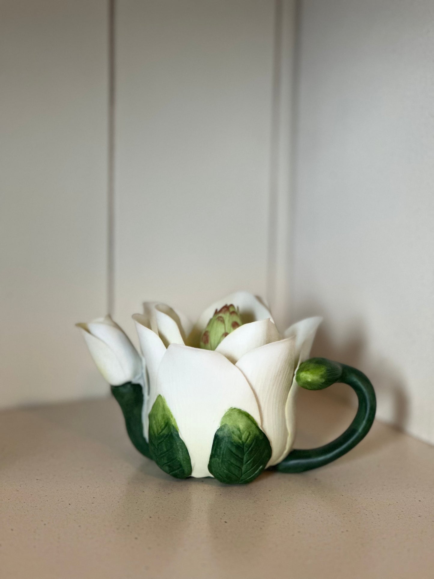 Cosmos Teapot Tea Light Candle Holder Tulip Design