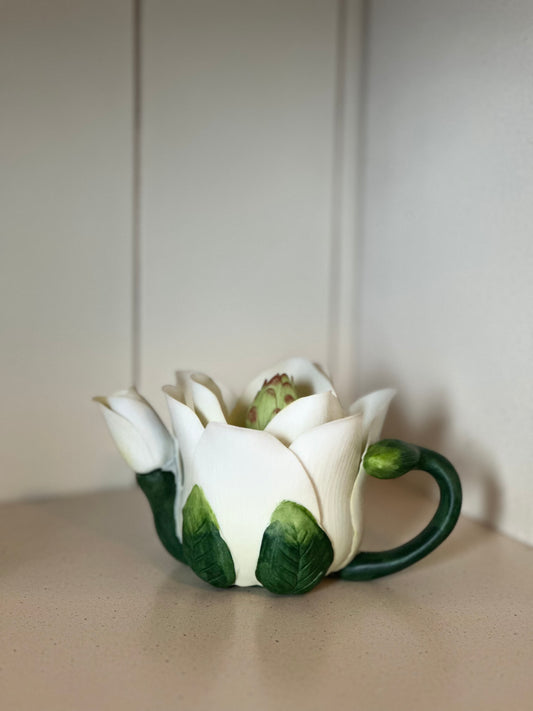 Cosmos Teapot Tea Light Candle Holder Tulip Design