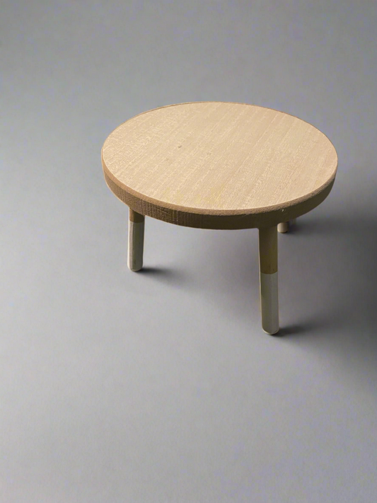 White Dipped Footed Tray